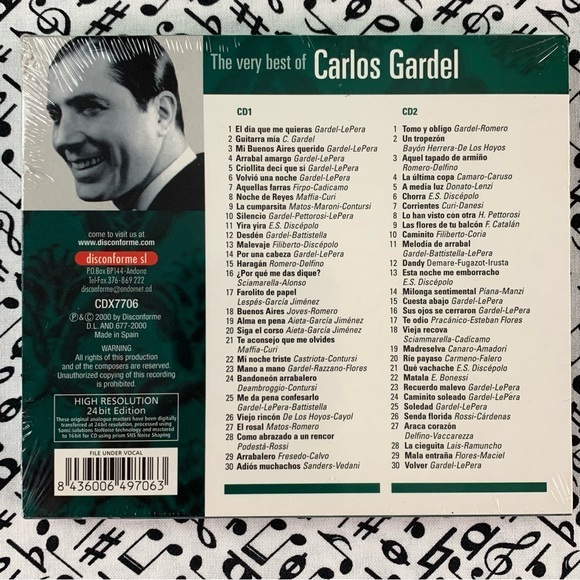 Carlos Gardel NWT 2-CD Deluxe Edition. - Picture 2 of 3